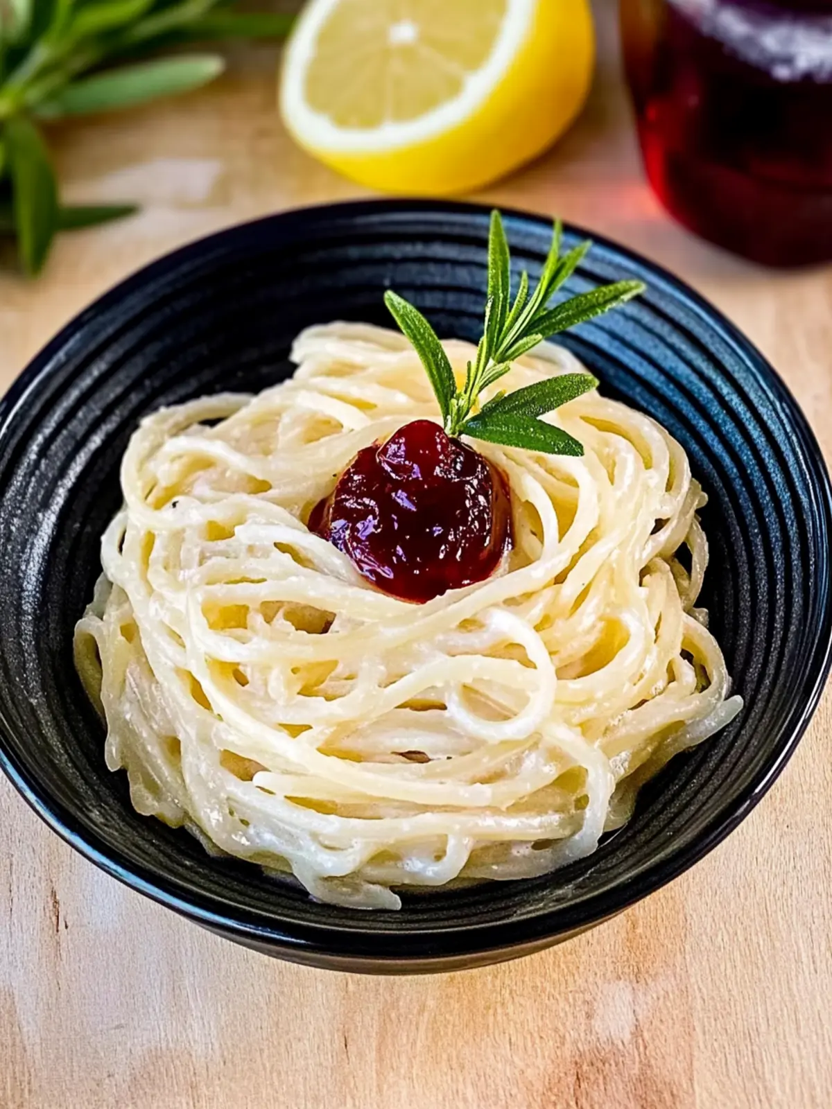 Brie-Pasta mit Preiselbeer-Kompott in 30 Minuten 3 Brie-Pasta-Preiselbeeren-Kompott