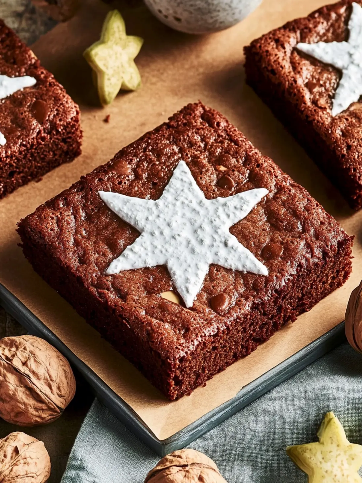 Festliche Lebkuchen-Brownies für die Weihnachtszeit 5 Lebkuchen-Brownies