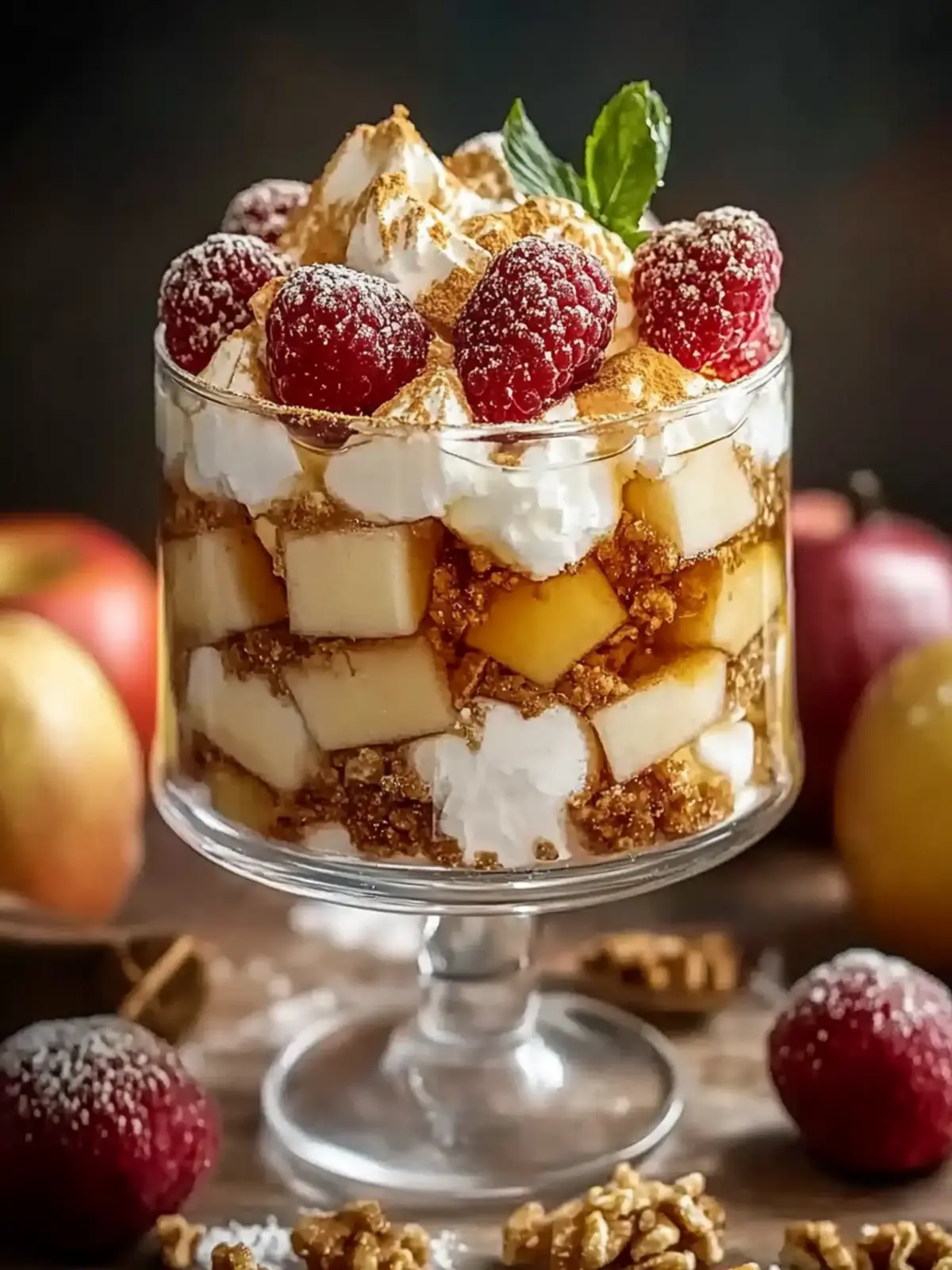Bratapfel Karamell Trifle Rezept selber machen 2 Bratapfel Karamell Trifle Rezept zum selber machen