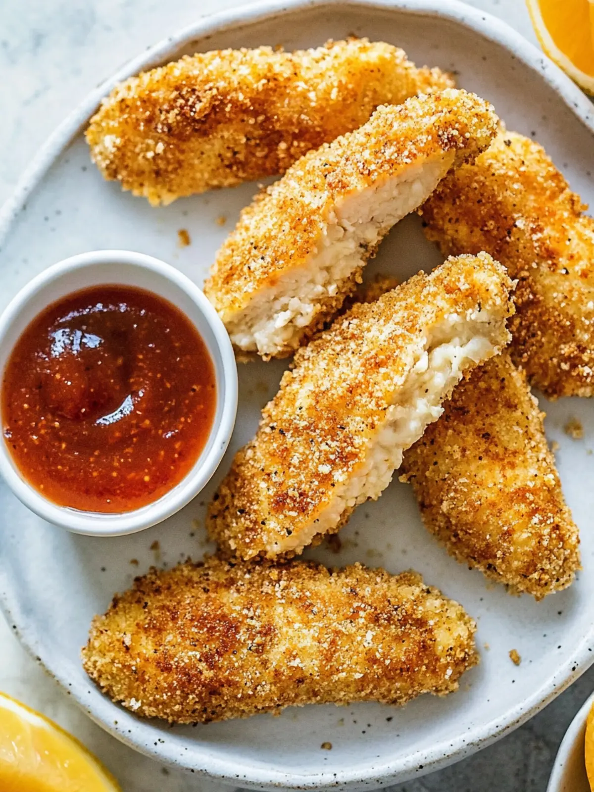 Saftige Luftfritteuse Hähnchenstreifen in 25 Minuten 4 Luftfritteuse Hähnchenstreifen