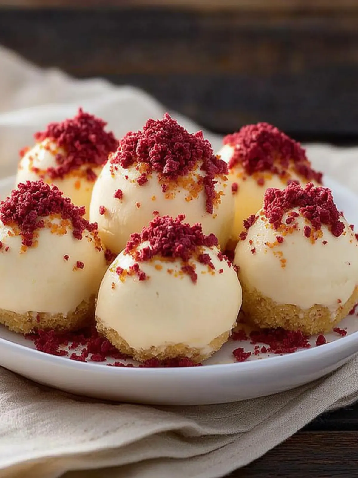 Weiße Schokoladen-Himbeer-Trüffel einfach selber machen 4 Weiße Schokoladen-Himbeer-Trüffel