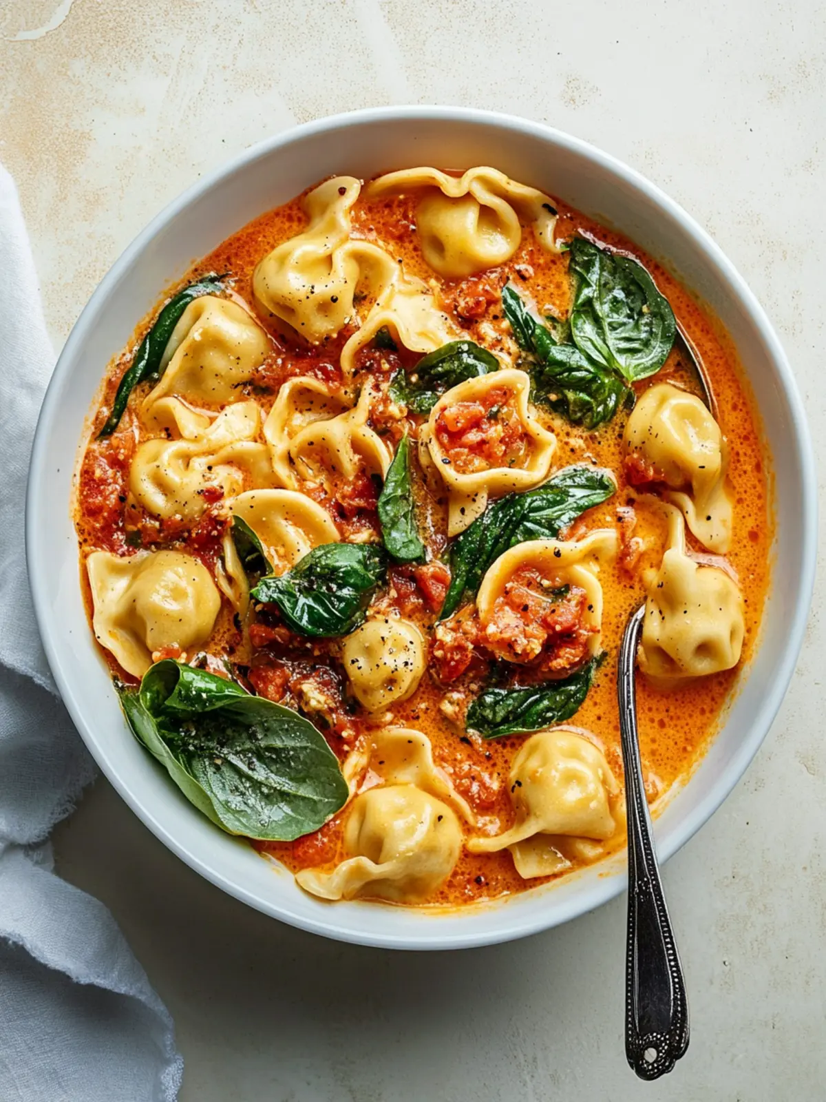 Cremige Tortellini-Suppe in unter 30 Minuten 2 Cremige Tortellini-Suppe