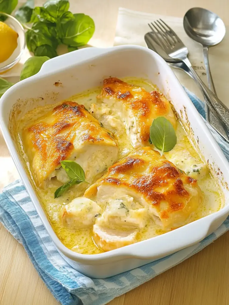 Überbackene Hähnchenfilets