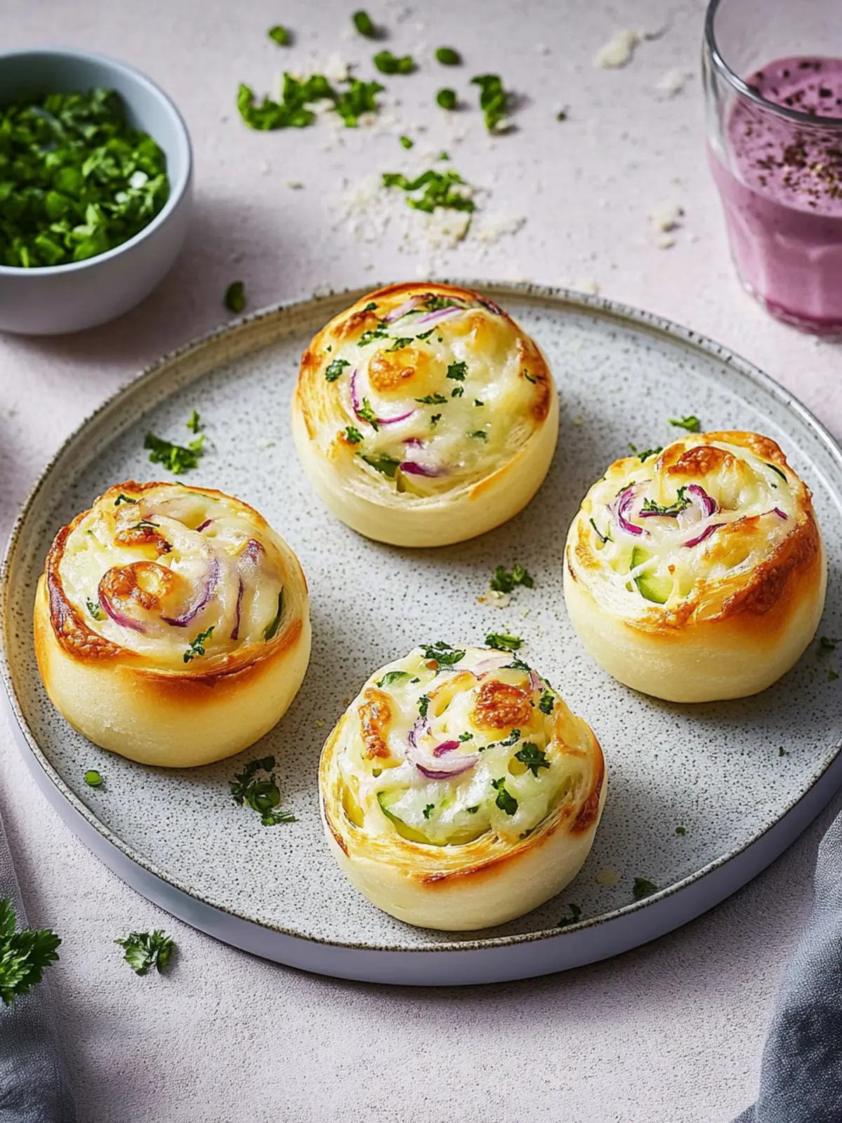 Flammkuchen-Schnecken: Das perfekte Fingerfood 3 Flammkuchen-Schnecken