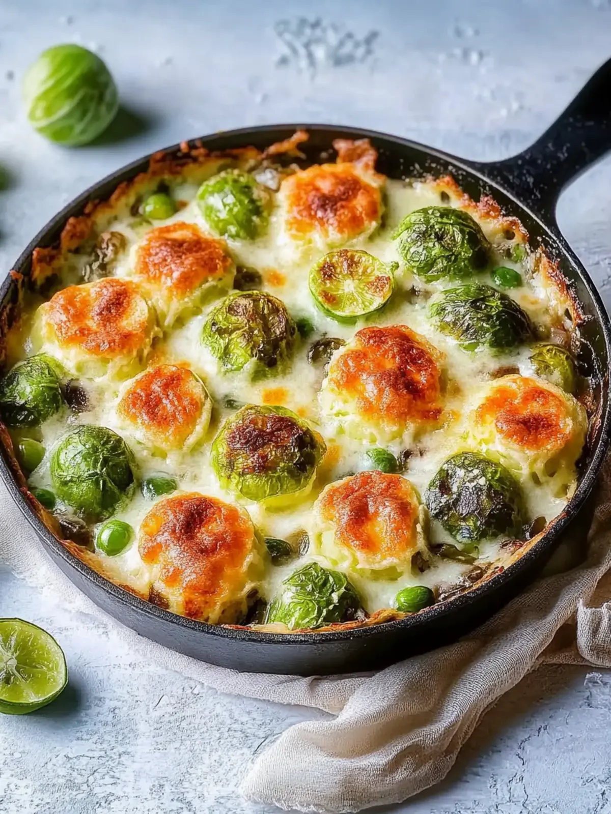 Cremige Rosenkohlpfanne für gemütliche Abende 3 Cremige Rosenkohlpfanne