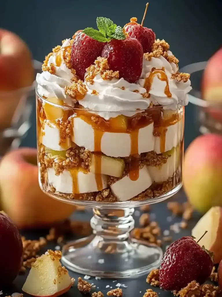 Bratapfel Karamell Trifle