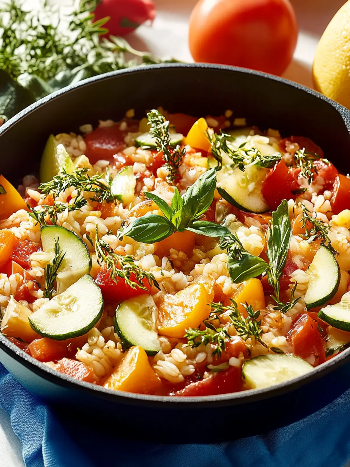 Zucchini-Tomaten-Reis: Mediterranes Wohlfühlessen 3 Zucchini-Tomaten-Reis