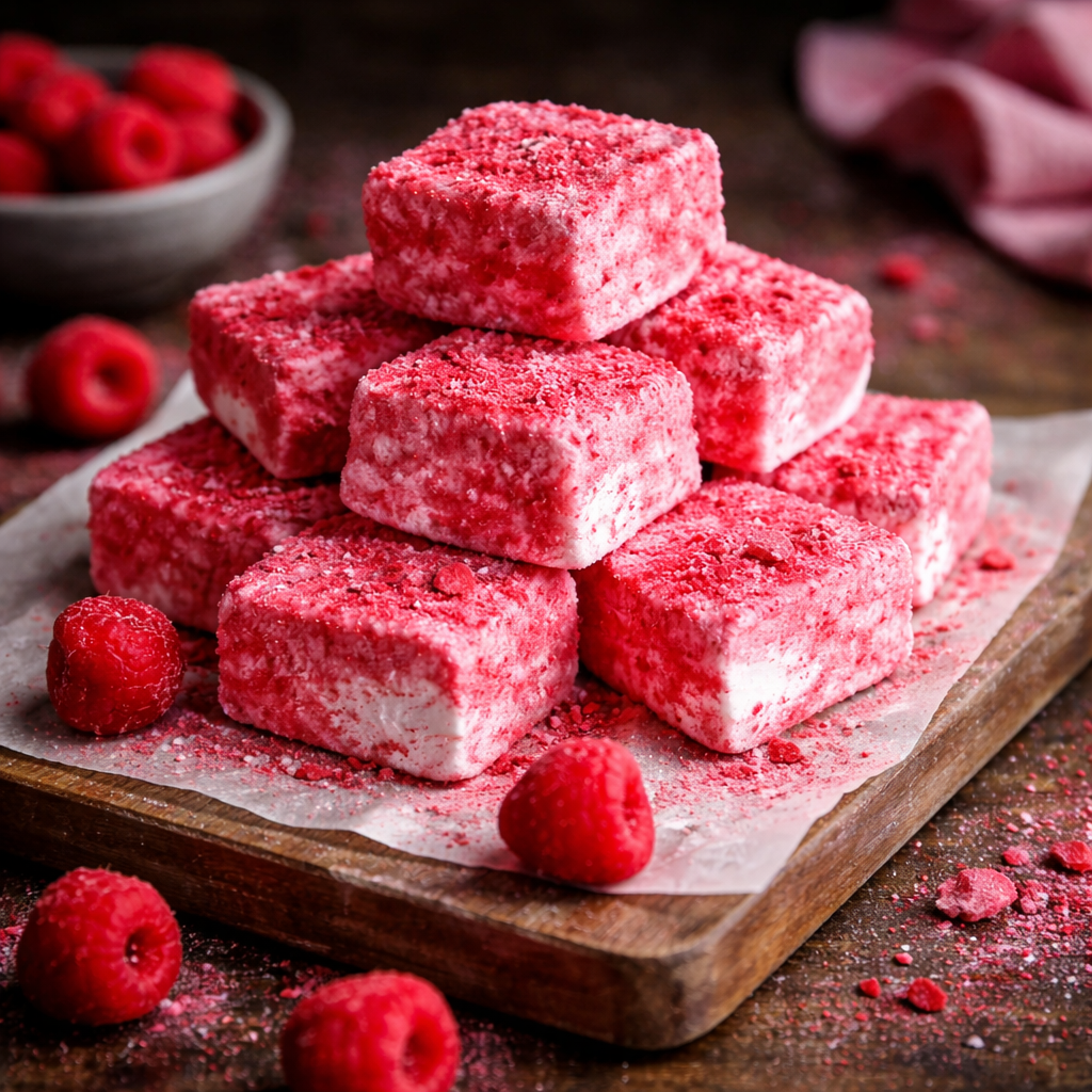 Hausgemachte Himbeer-Marshmallows Rezept für süßen Genuss 2 Hausgemachte Himbeer-Marshmallows Rezept für süßen Genuss