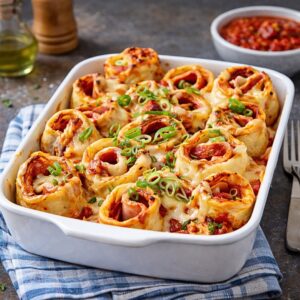 Pizza-Pfannkuchen-Auflauf: Der köstliche Hit für alle! 2 Pizza-Pfannkuchen-Auflauf: Der köstliche Hit für alle!