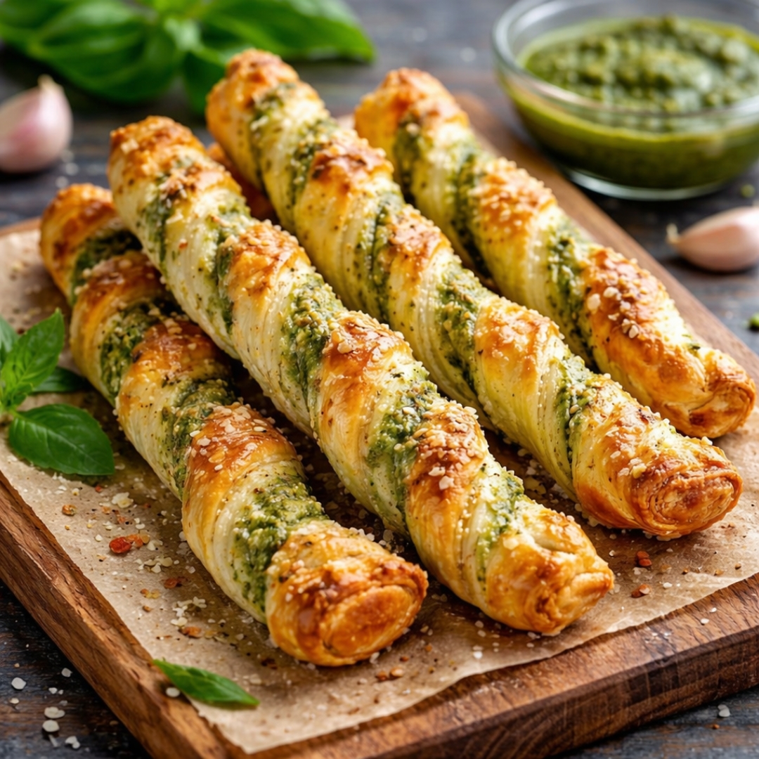 Pesto-Drehungen: Schnelles italienisches Genussvergnügen 3 Pesto-Drehungen: Schnelles italienisches Genussvergnügen