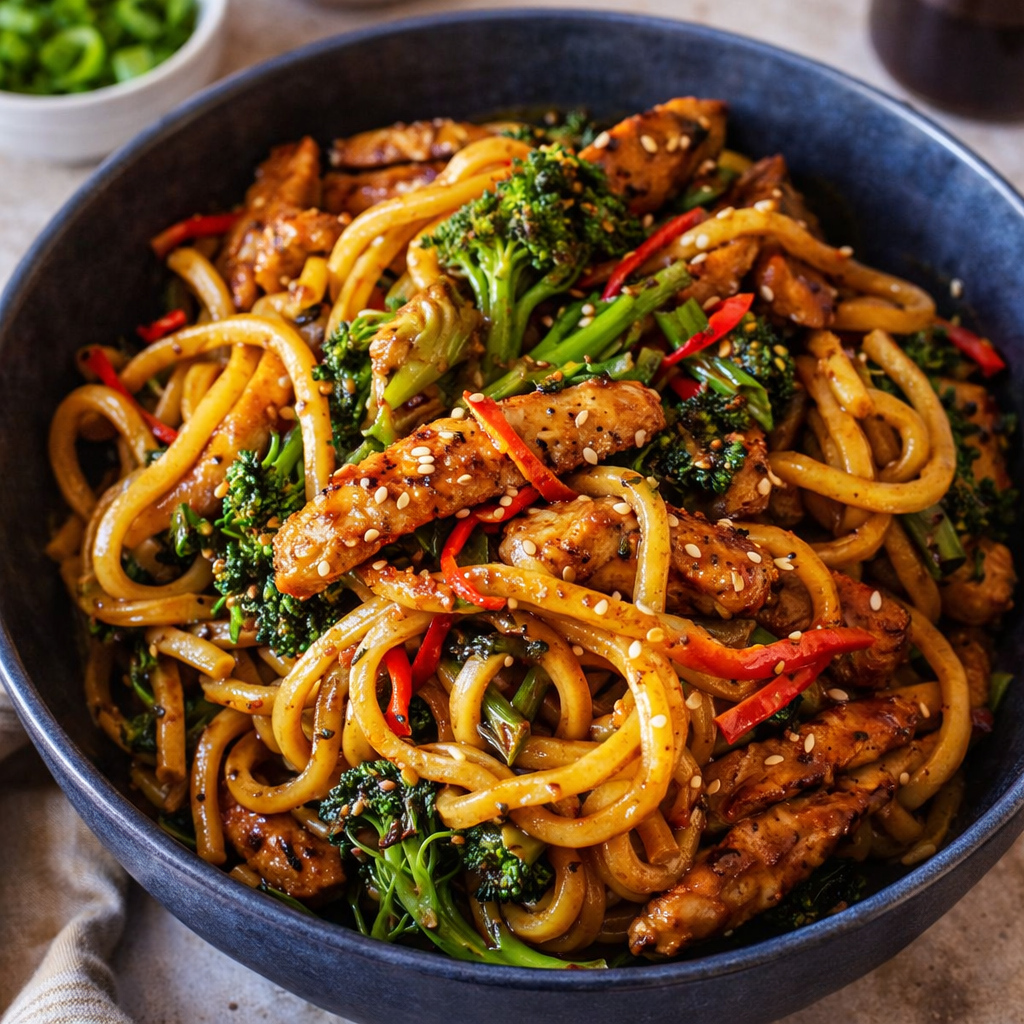 Schnelle Hähnchen Teriyaki Nudeln für stressfreie Abende 2 Schnelle Hähnchen Teriyaki Nudeln für stressfreie Abende