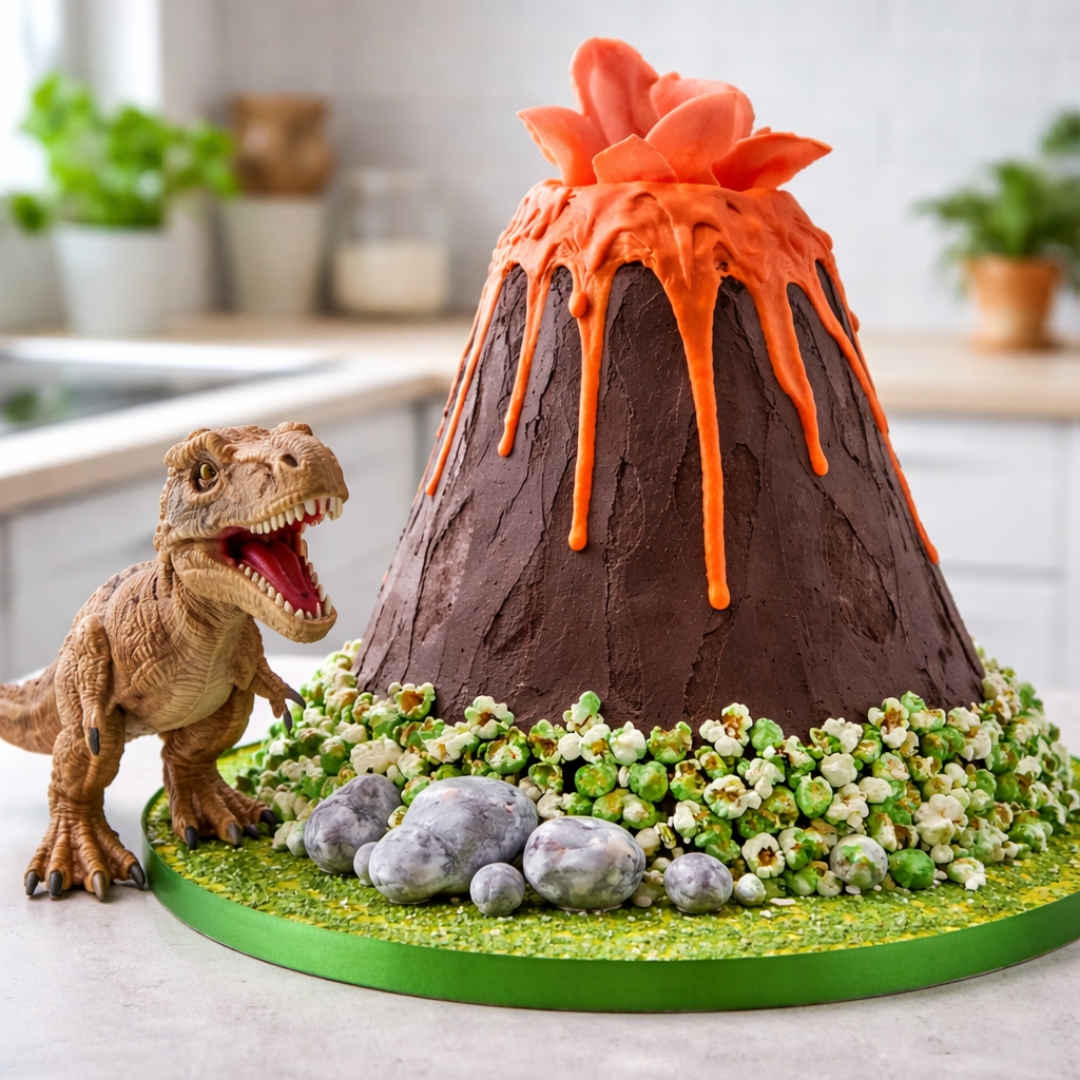 Dinosaurier Vulkan Kuchen: Das magische Geburtstags-Highlight 2 Dinosaurier Vulkan Kuchen: Das magische Geburtstags-Highlight