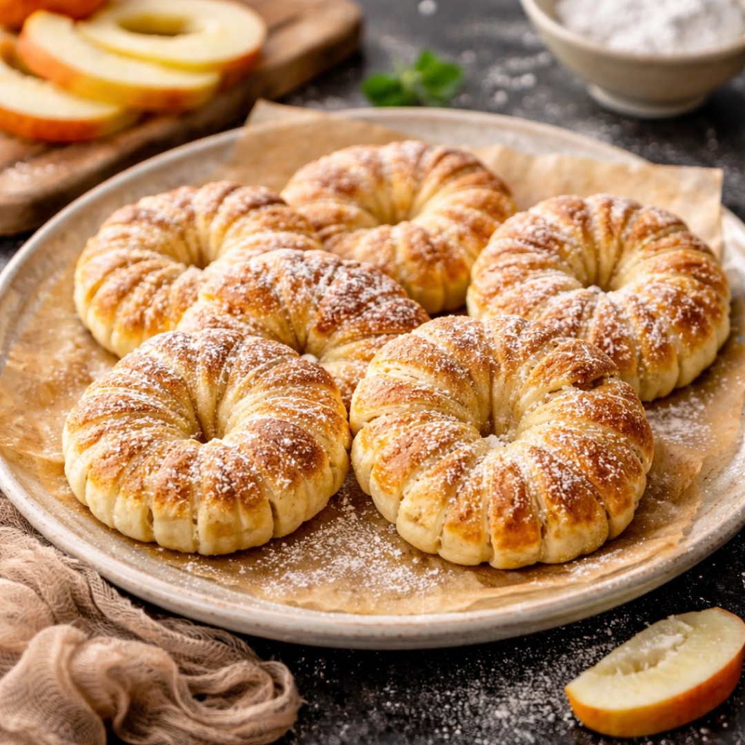 Köstliche Apfelringe mit Blätterteig für den perfekten Herbstsnack 2 Köstliche Apfelringe mit Blätterteig für den perfekten Herbstsnack