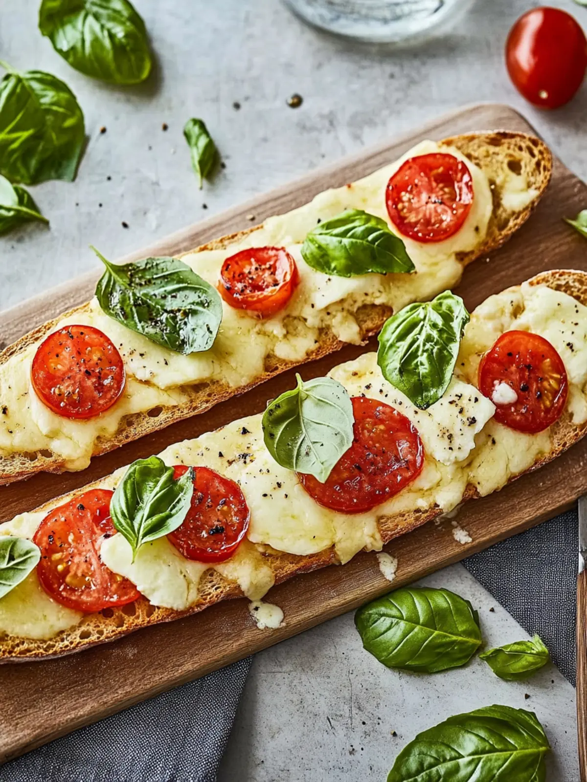 Leckeres Tomaten Mozzarella Baguette einfach gemacht 3 Tomaten Mozzarella Baguette