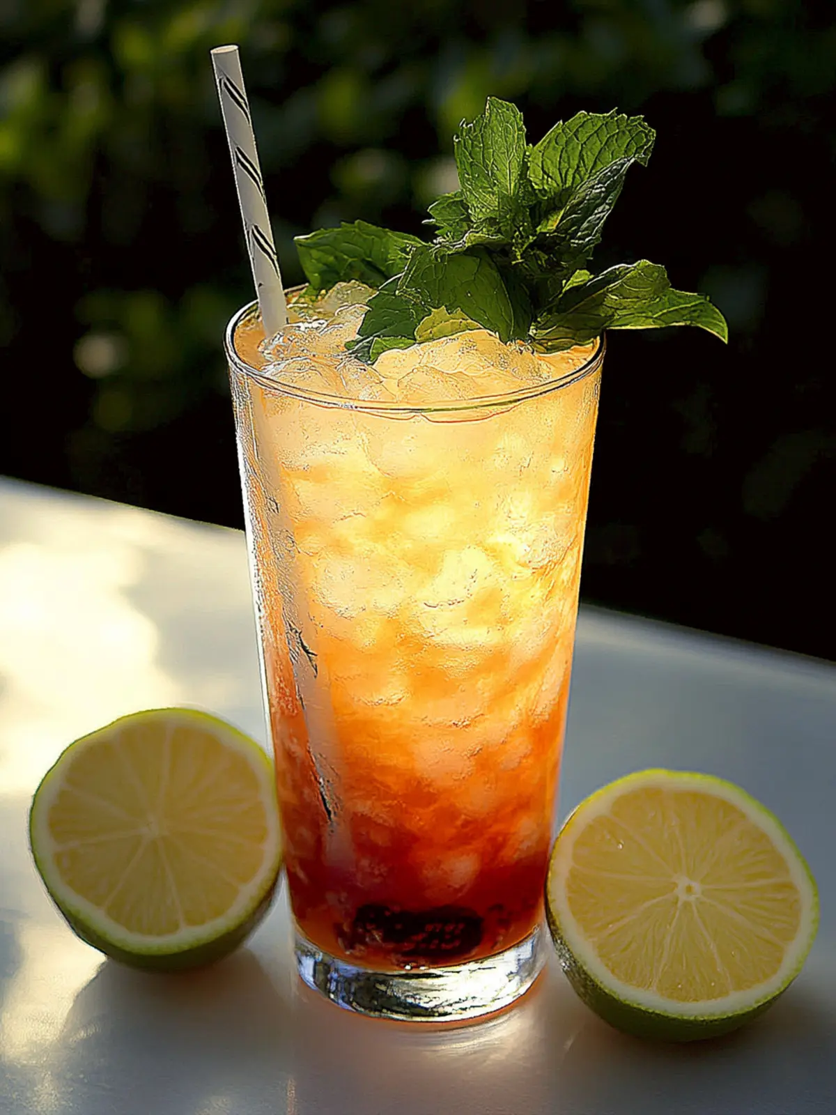 Erfrischender alkoholfreier Cocktail Florida für heiße Tage 3 Alkoholfreier Cocktail Florida