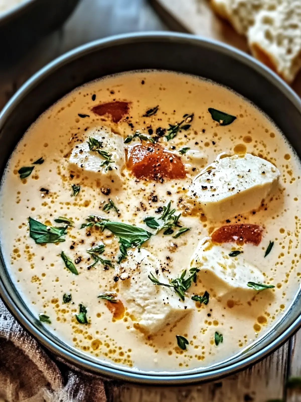 Cremige Hähnchen-Parmesan-Suppe für Herz und Seele 3 Cremige Hähnchen-Parmesan-Suppe