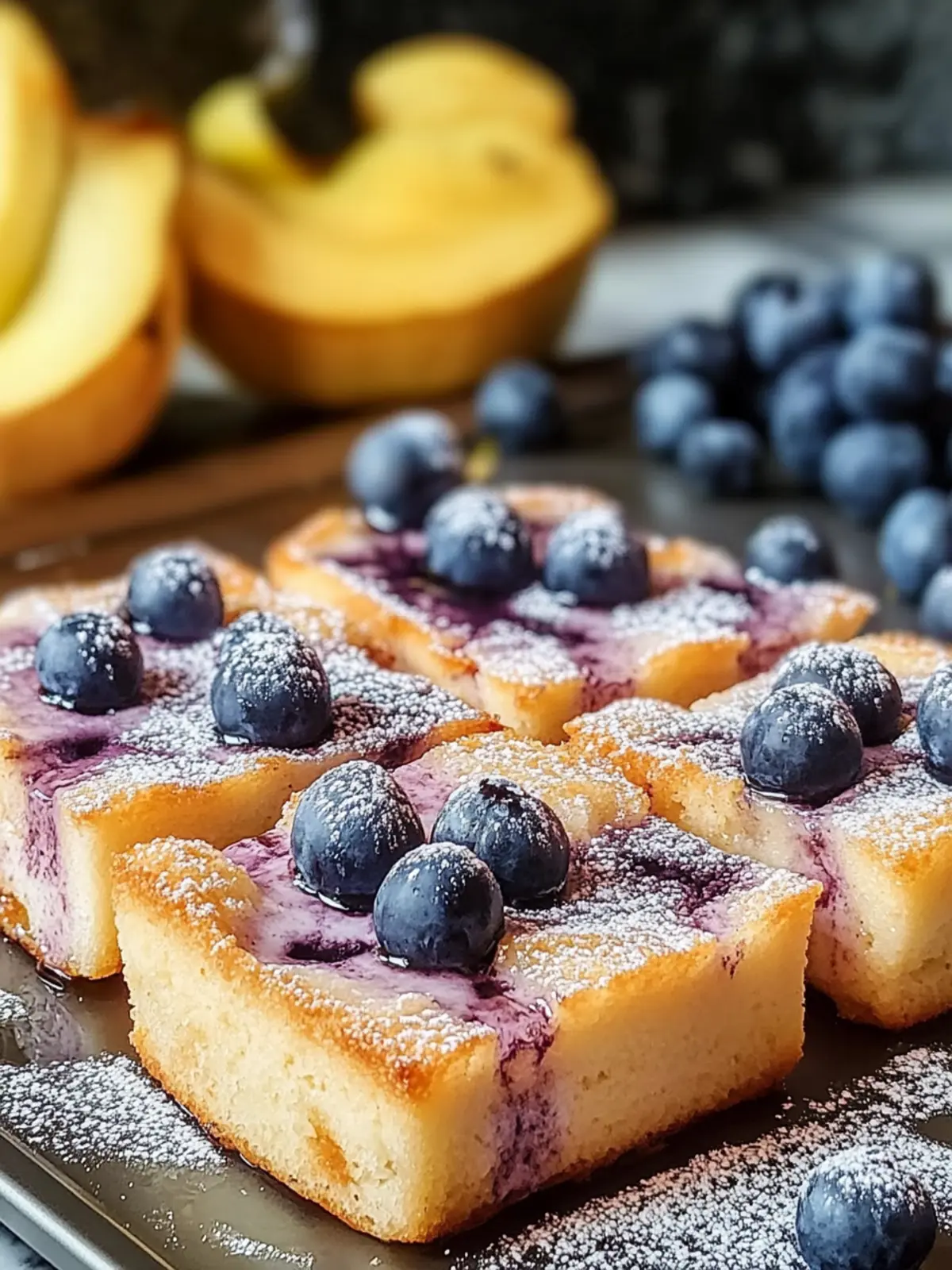 Ofenpfannkuchen mit Bananen und Heidelbeeren einfach genießen 3 Ofenpfannkuchen mit Bananen und Heidelbeeren