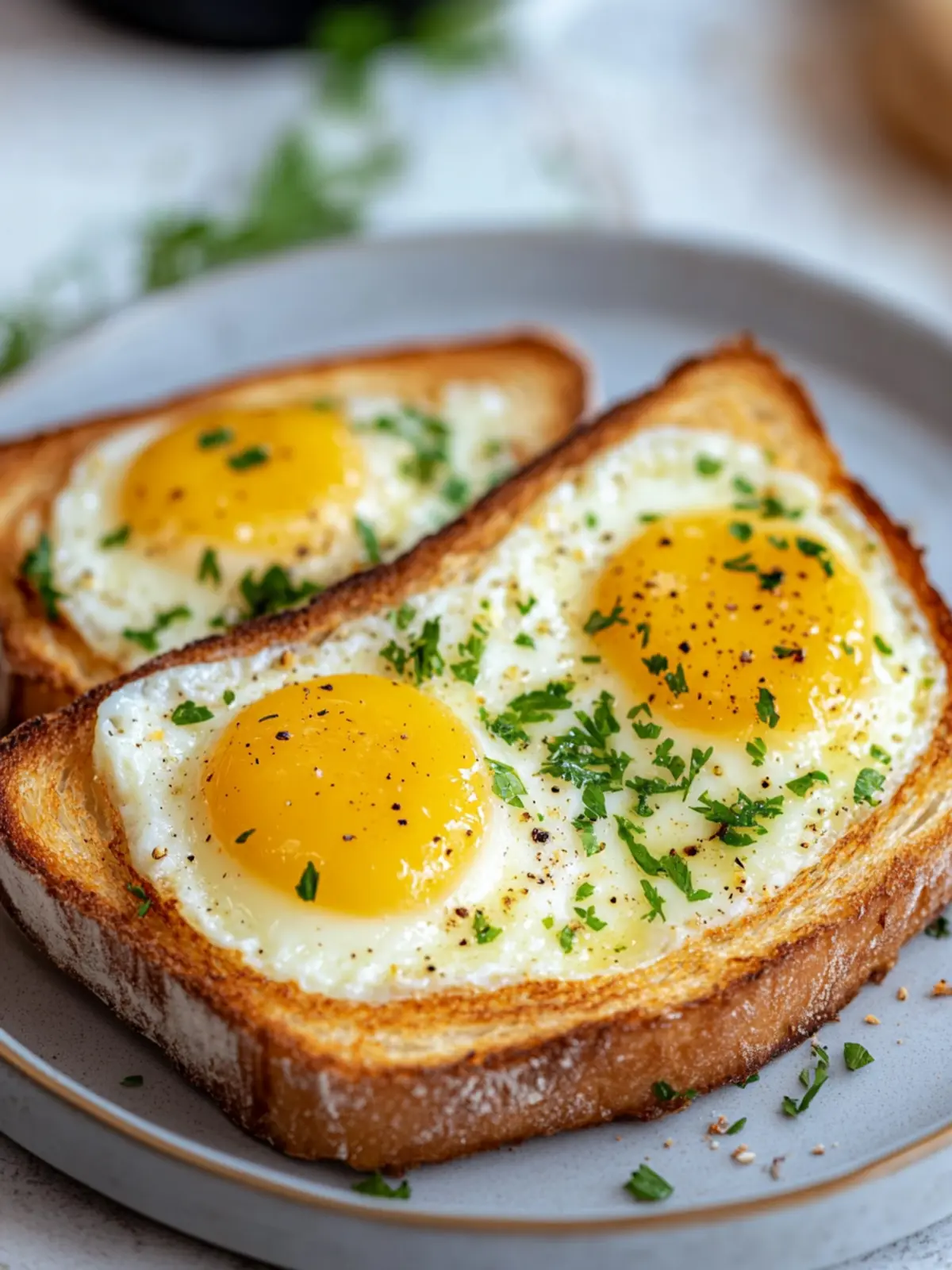 Schnelles Eier-Käse-Toast aus dem Airfryer – Unglaublich Knusprig! 2 Egg Cheese Toast from the Airfryer