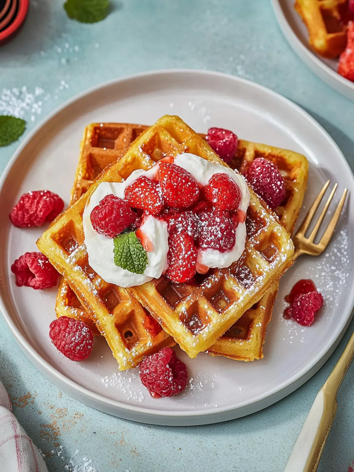 Buttermilch Waffeln: Der fluffige Frühstückstraum für alle! 3 Buttermilch Waffeln