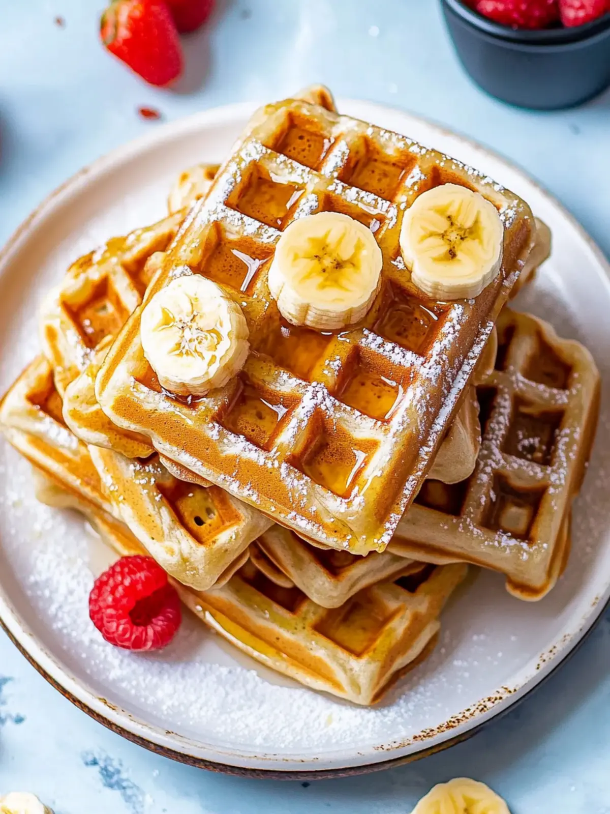 Vegane Bananenwaffeln – Knusprig und voller Geschmack! 4 Vegane Bananenwaffeln