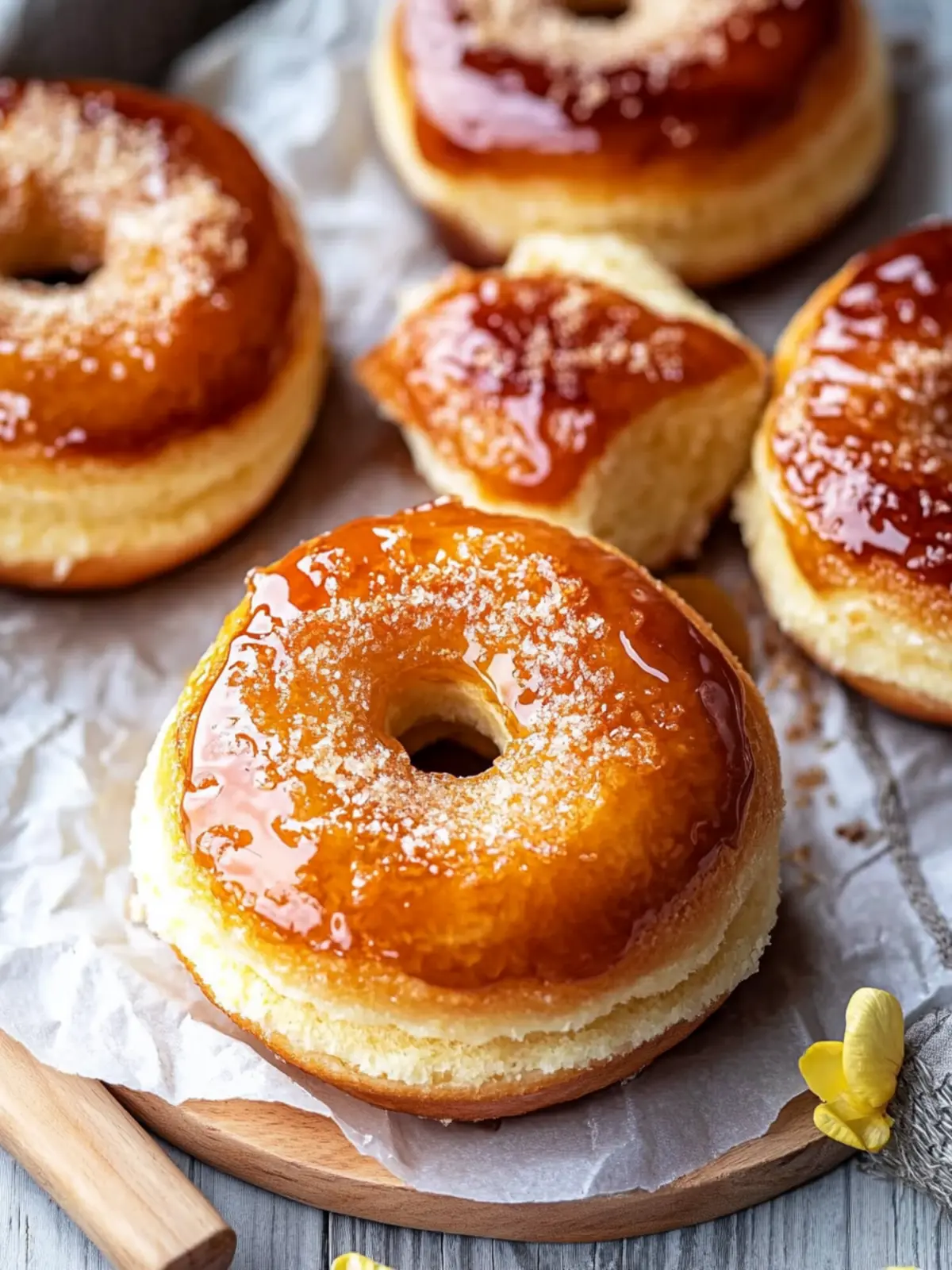Gebratene Crème Brûlée Donuts – Ein Genuss für Feinschmecker 2 Gebratene Crème Brûlée Donuts