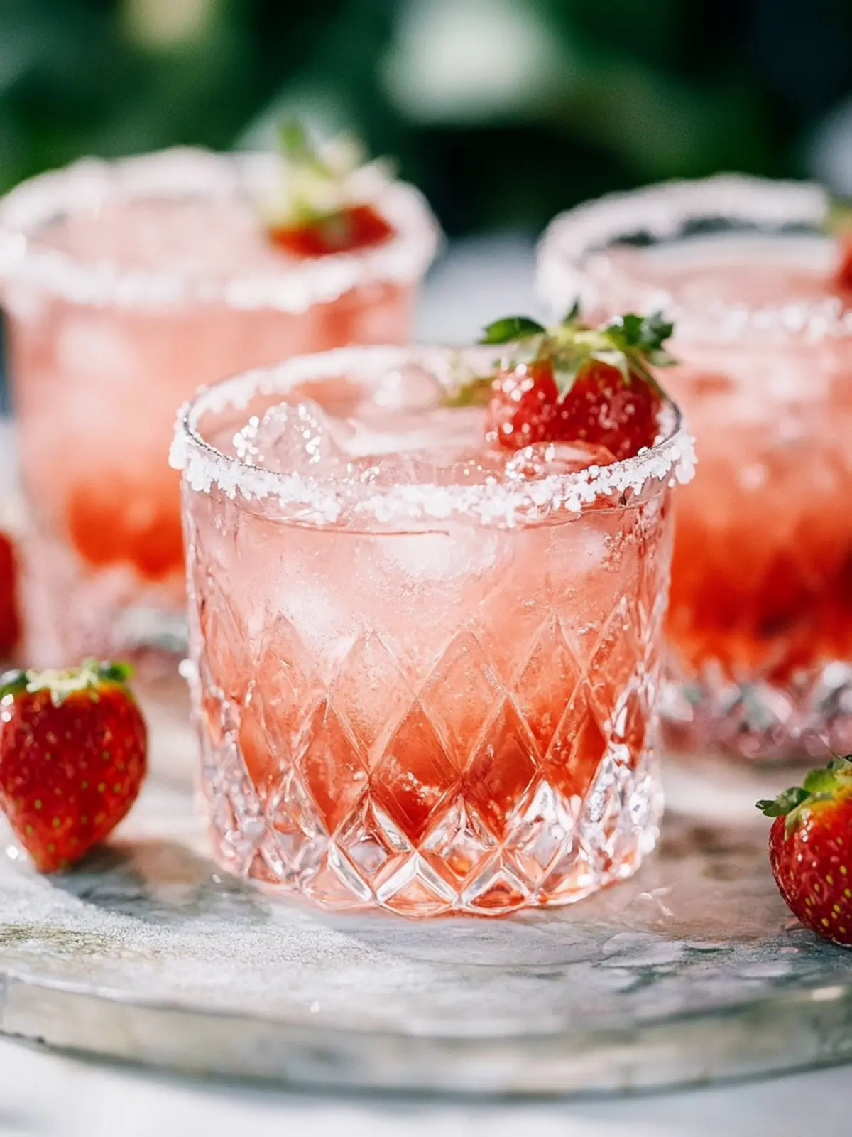 Erfrischende Erdbeer-Basilikum-Margarita-Sommershake für heiße Tage 2 Erdbeer-Basilikum-Margarita-Sommershake