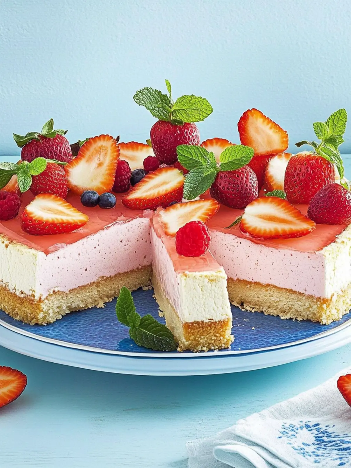 Rhabarber-Erdbeer-Torte für Frühlingsgenuss 3 Rhabarber-Erdbeer-Torte