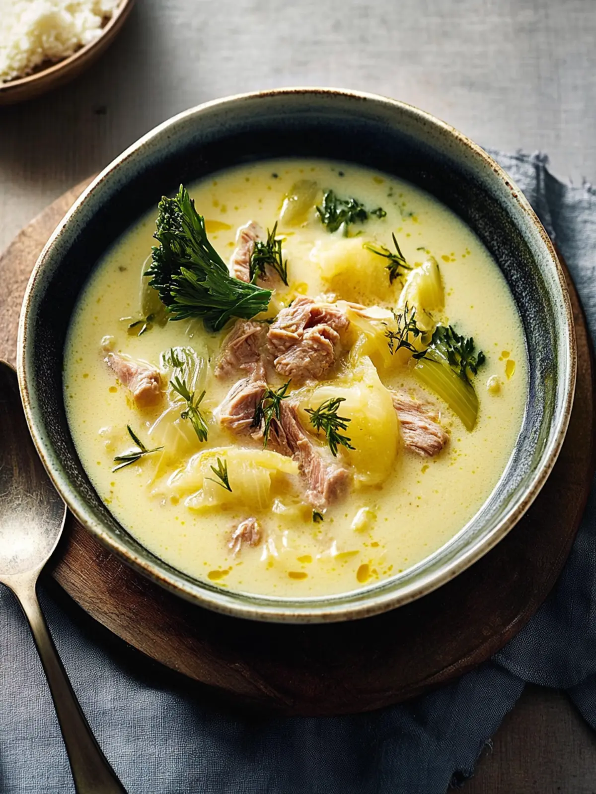 Käse Lauch Suppe mit Hackfleisch: Cremiger Genuss für kalte Tage 4 Käse Lauch Suppe mit Hackfleisch