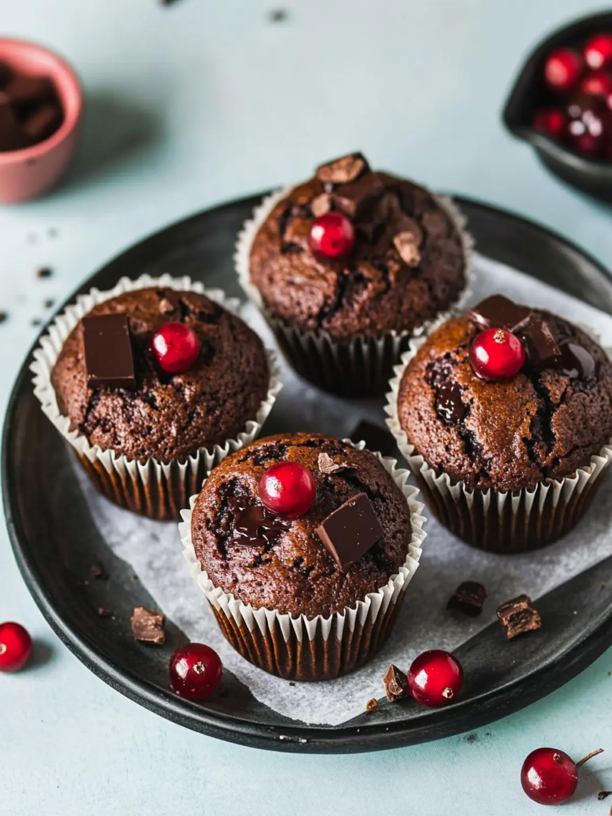 Schoko-Kirsch-Muffins: Saftig und Schokoladig für Jeden Tag 5 Schoko-Kirsch-Muffins