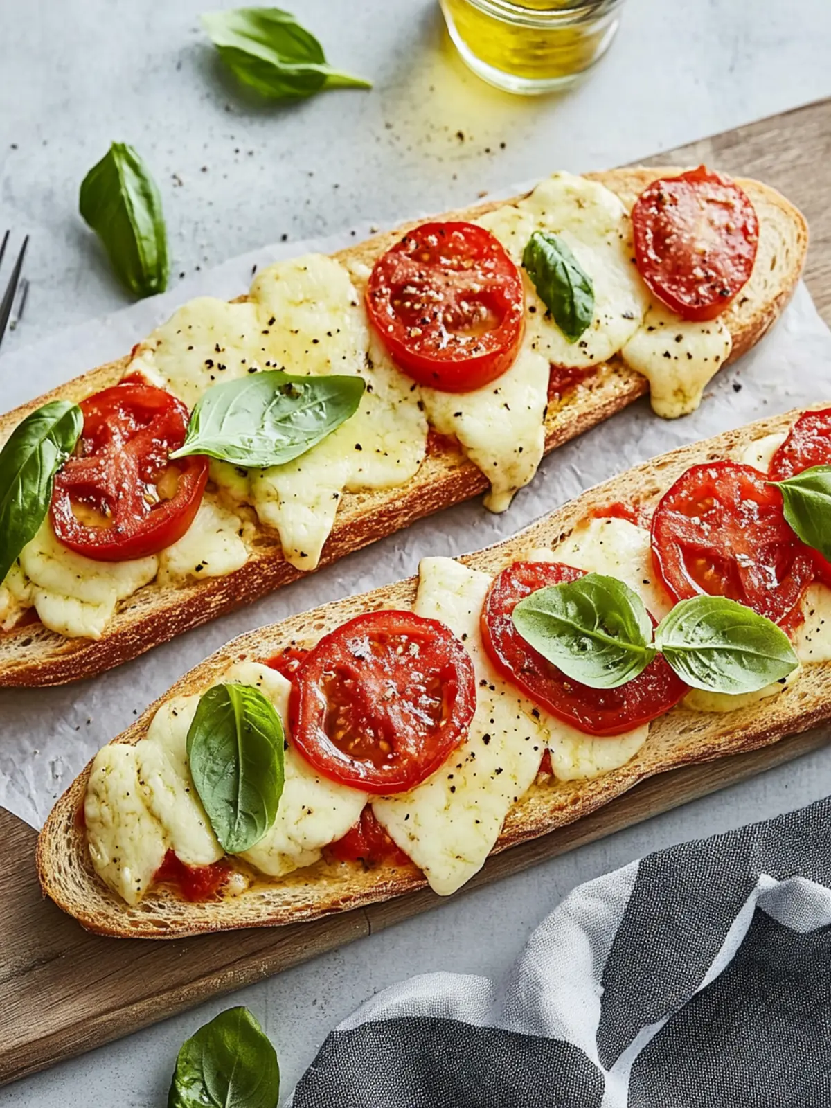 Leckeres Tomaten Mozzarella Baguette einfach gemacht 2 Tomaten Mozzarella Baguette