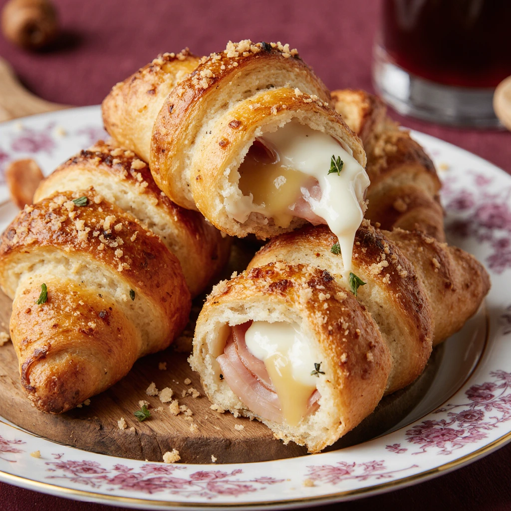 Frischkäse Hörnchen mit Käse Schinken: Leckereien zum Verlieben 3 Frischkäse Hörnchen mit Käse Schinken: Leckereien zum Verlieben