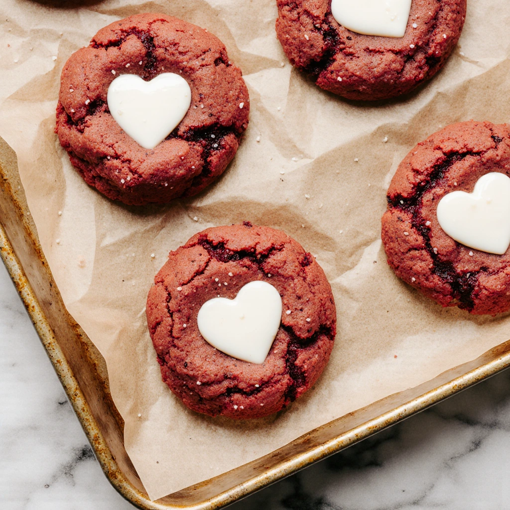 Rote Samtzuckerkekse mit Frischkäsefüllung 3 Rote Samtzuckerkekse mit Frischkäsefüllung