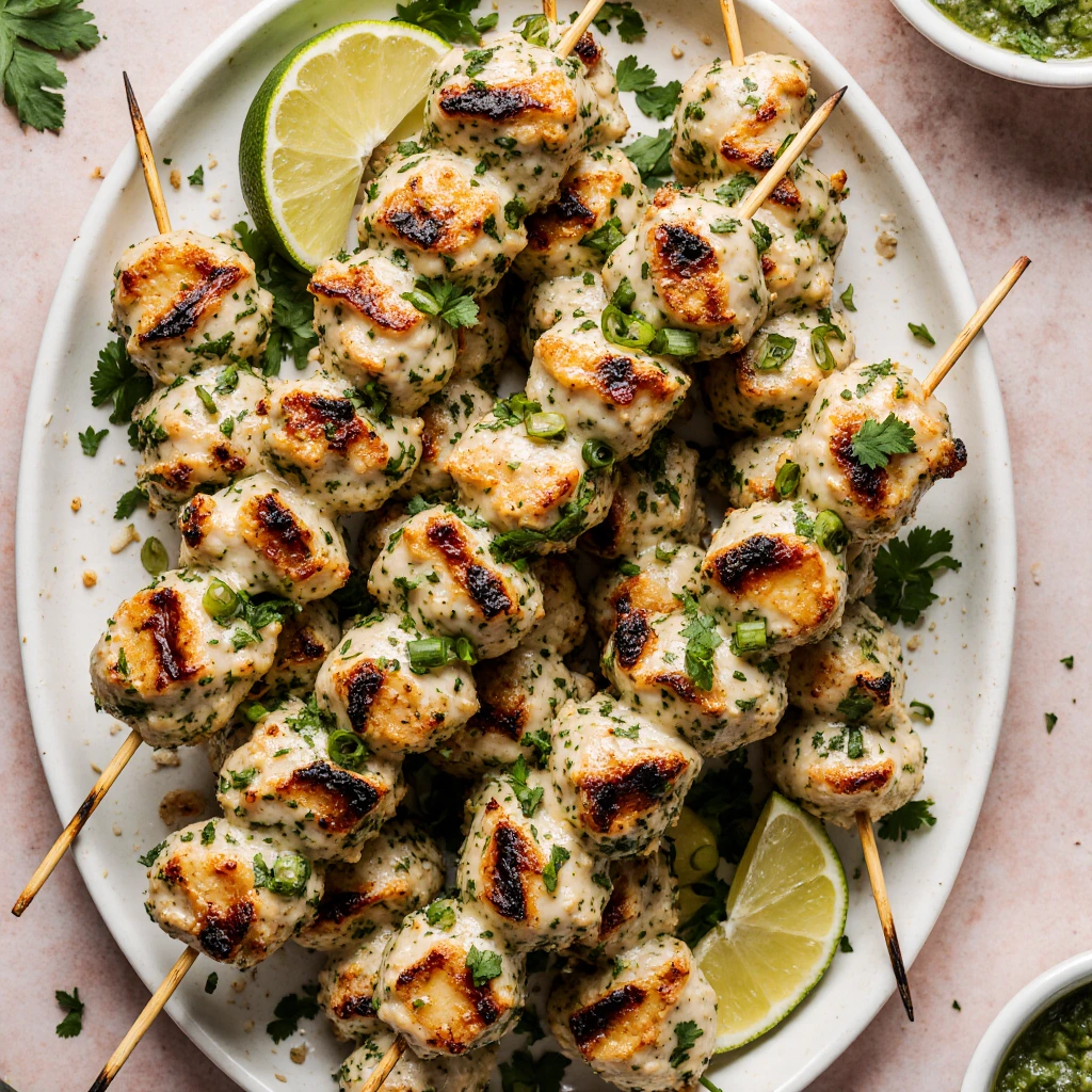 Koriander-Limetten-Hähnchenspieße für den perfekten Grillabend 2 Koriander-Limetten-Hähnchenspieße für den perfekten Grillabend