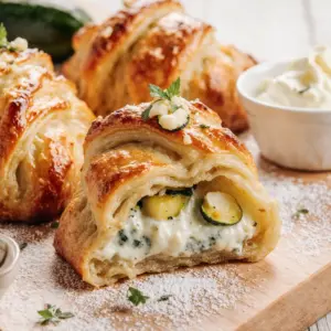 Knusprige Zucchini Frischkäse Taschen für den perfekten Snack 2 Knusprige Zucchini Frischkäse Taschen für den perfekten Snack