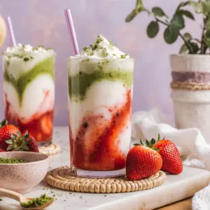 Erdbeeren Matcha Latte: Der perfekte Sommerdrink für alle! 2 Erdbeeren Matcha Latte: Der perfekte Sommerdrink für alle!