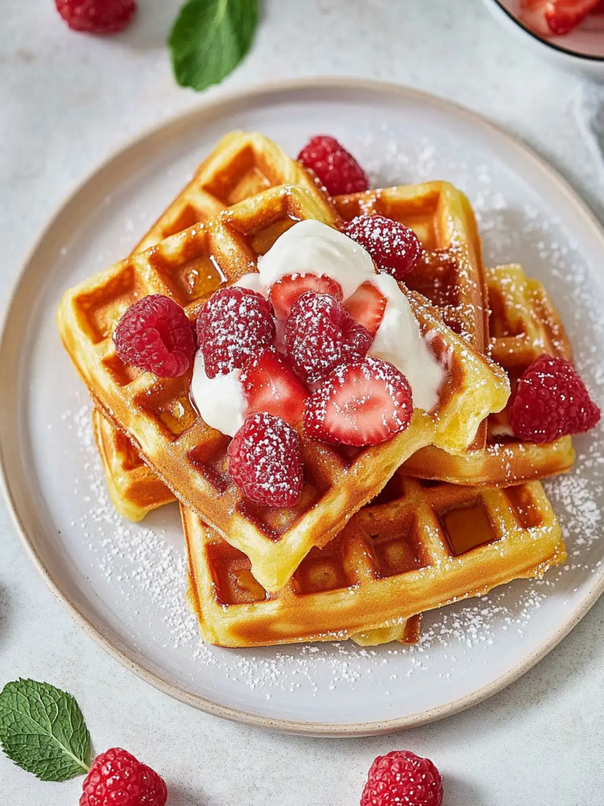 Buttermilch Waffeln: Der fluffige Frühstückstraum für alle! 5 Buttermilch Waffeln
