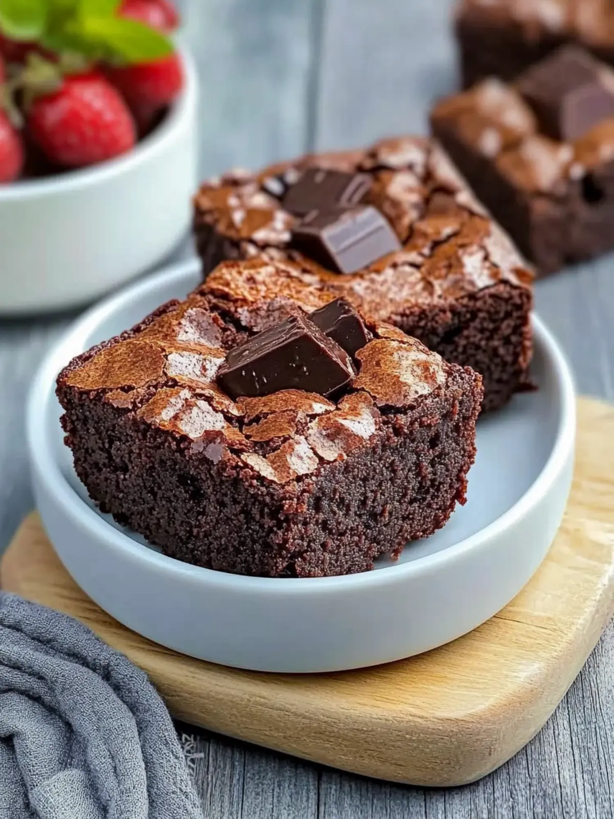 Schnelle Brownies aus dem Airfryer oder Backofen: Softer Genuss 4 Schnelle Brownies aus dem Airfryer oder Backofen