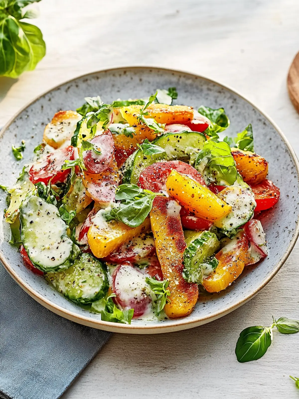 Knuspriger Kartoffelsalat mit cremiger Joghurt-Dressing 2 Knuspriger Kartoffelsalat