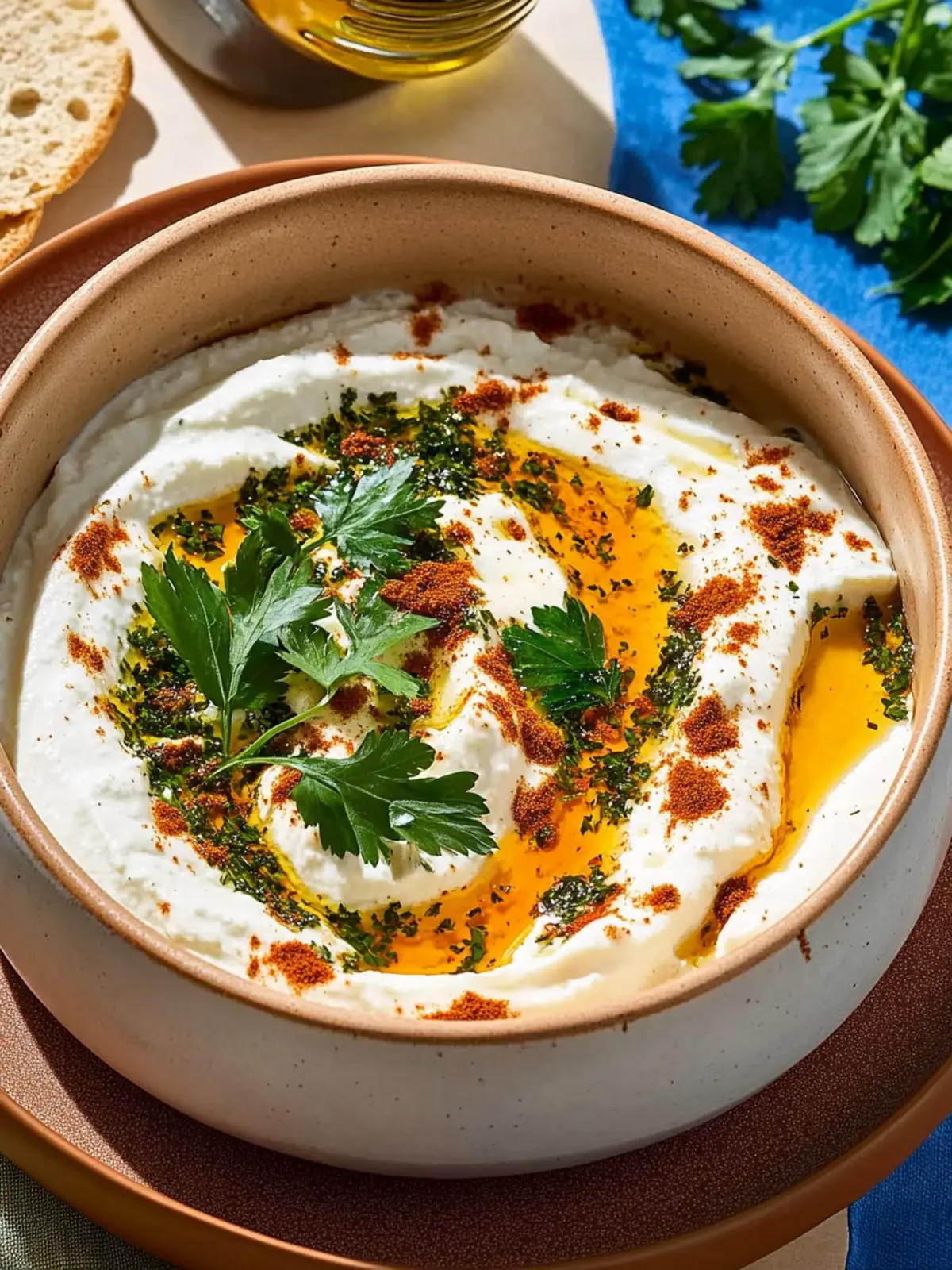 Schäumiger Feta-Dip mit Zitronenkräutern 4 Schäumiger Feta-Dip
