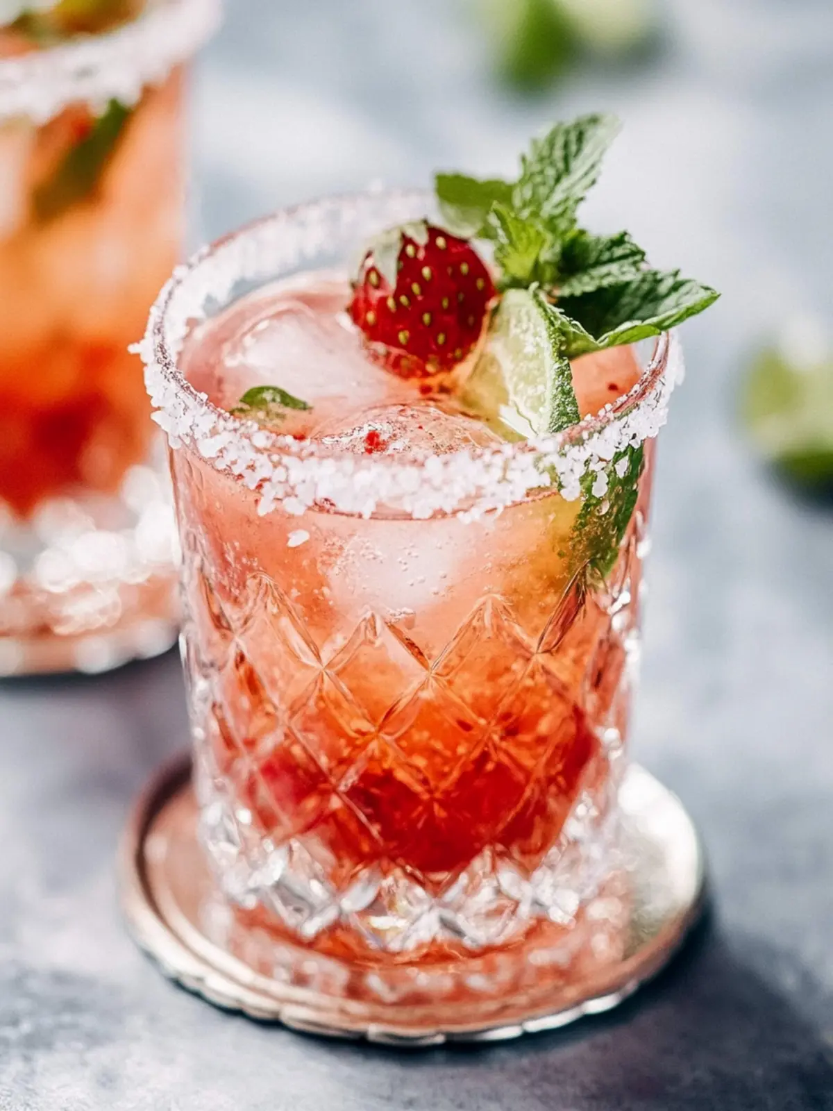 Erfrischende Erdbeer-Basilikum-Margarita-Sommershake für heiße Tage 4 Erdbeer-Basilikum-Margarita-Sommershake