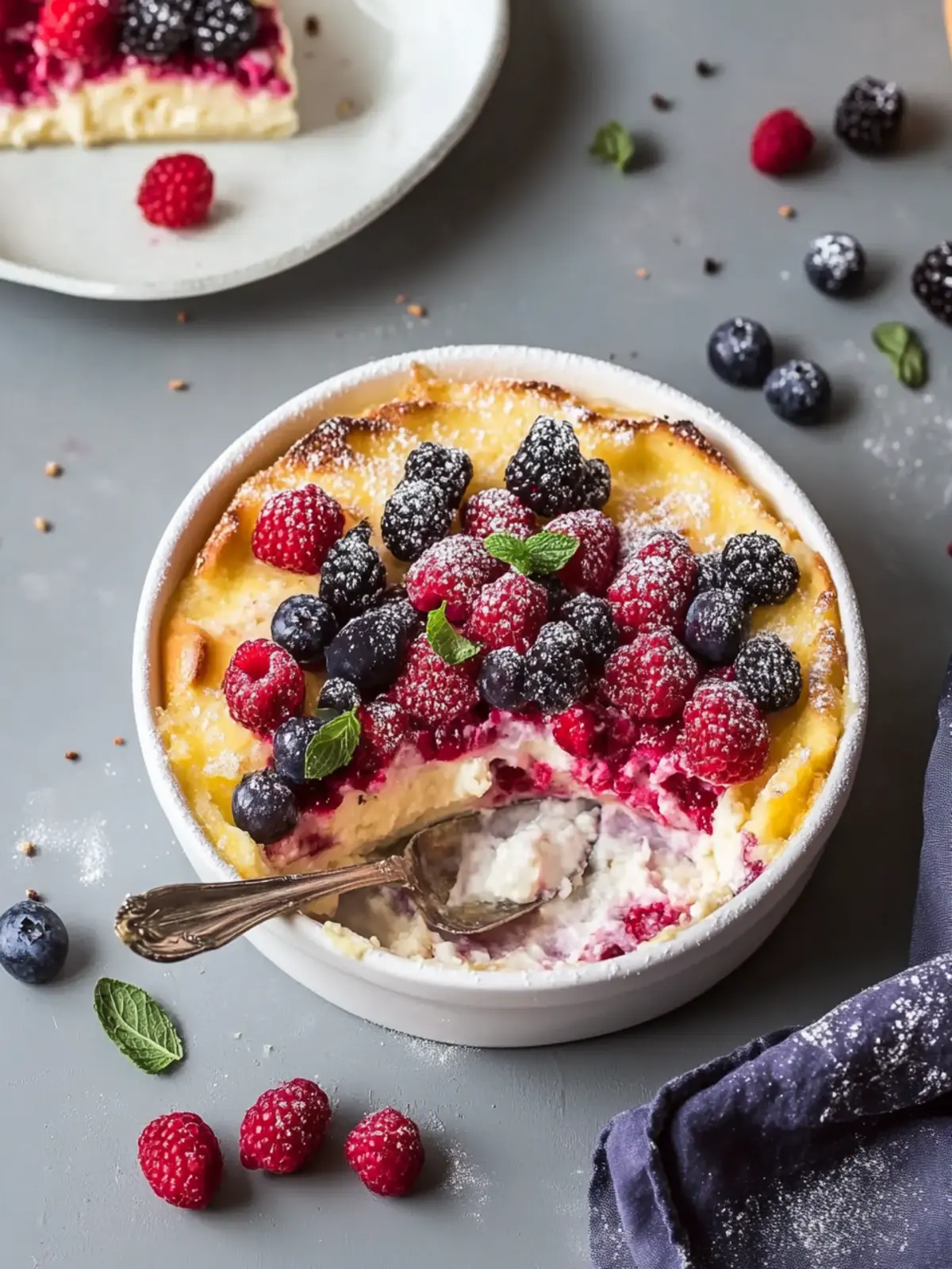 Skyr-Auflauf mit Beeren: Gesundes Frühstück für jeden Tag 2 Skyr casserole with berries