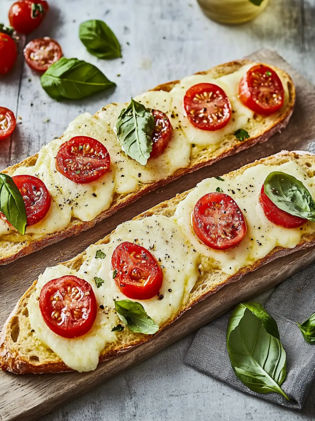 Leckeres Tomaten Mozzarella Baguette einfach gemacht 4 Tomaten Mozzarella Baguette