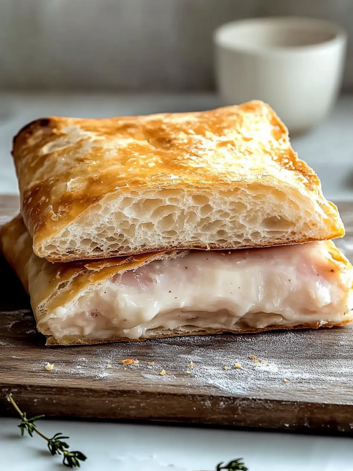 Knusprige Schinken-Käse-Taschen: Blitzschnell und lecker! 2 Knusprige Schinken-Käse-Taschen