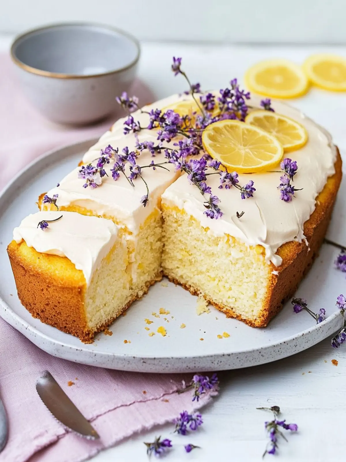 Super saftiger Zitronen-Mascarpone Kuchen