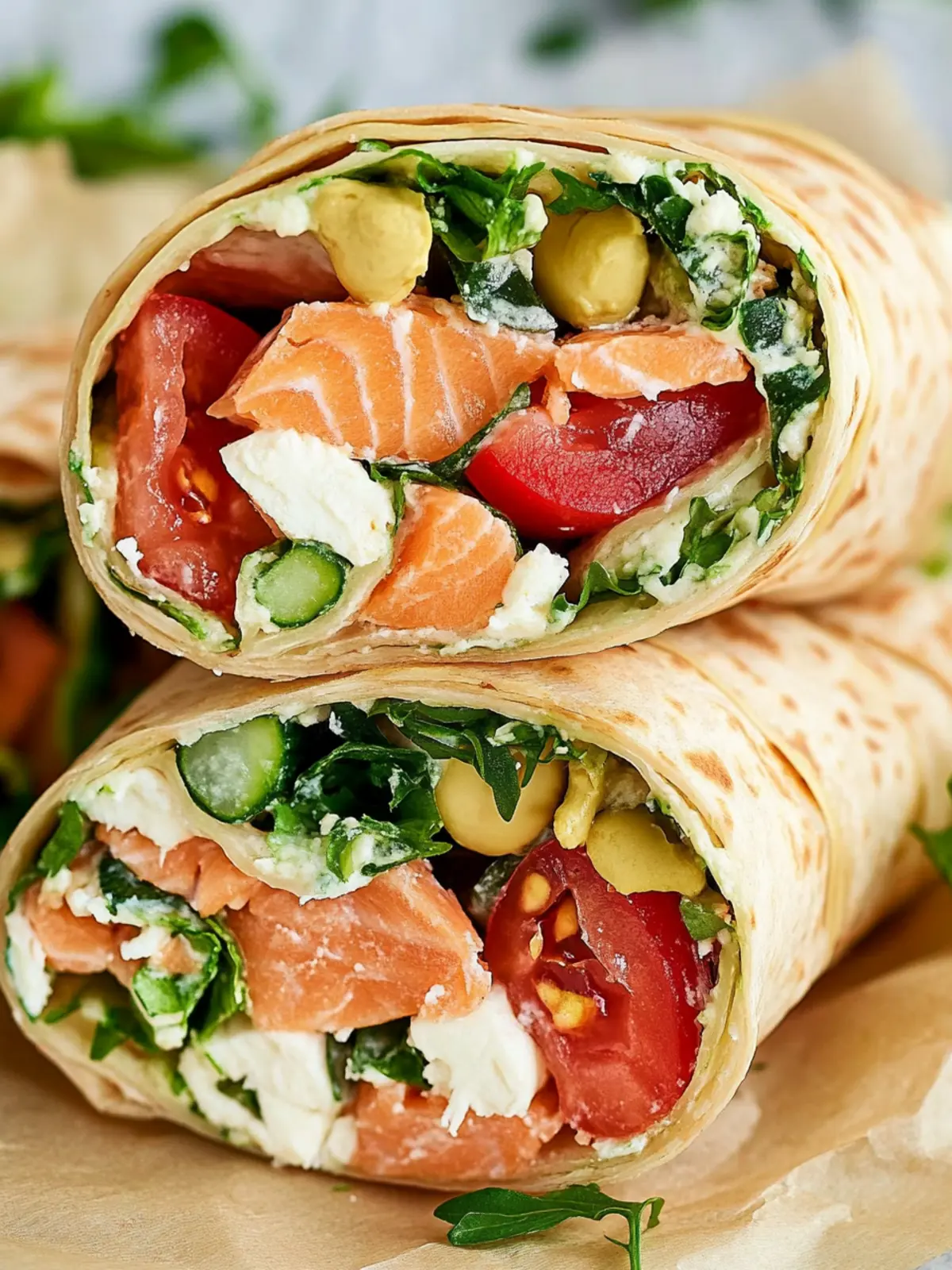 Wraps mit Lachs: Schnell, gesund und echt lecker! 4 Wraps mit Lachs