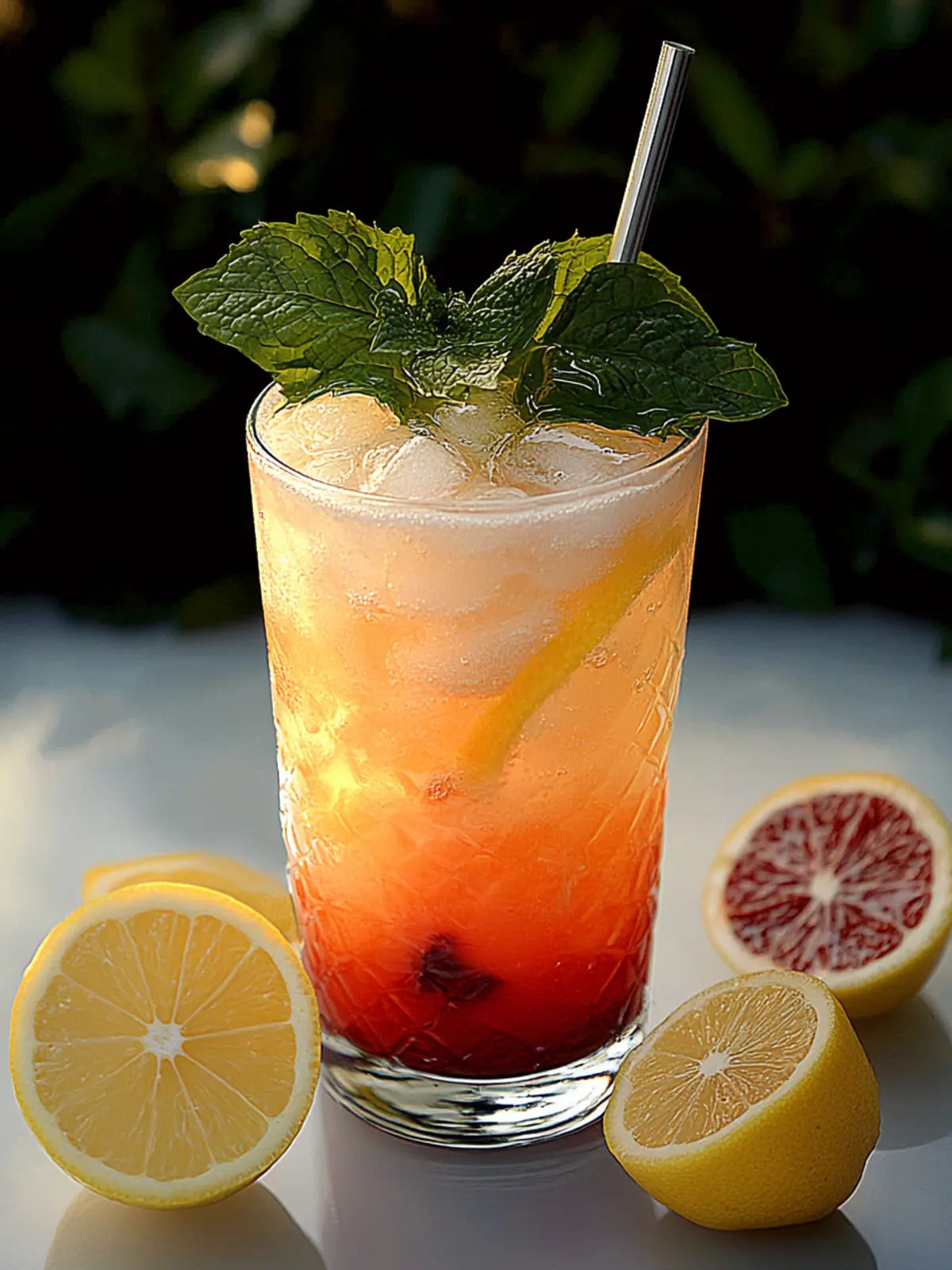 Erfrischender alkoholfreier Cocktail Florida für heiße Tage 2 Alkoholfreier Cocktail Florida