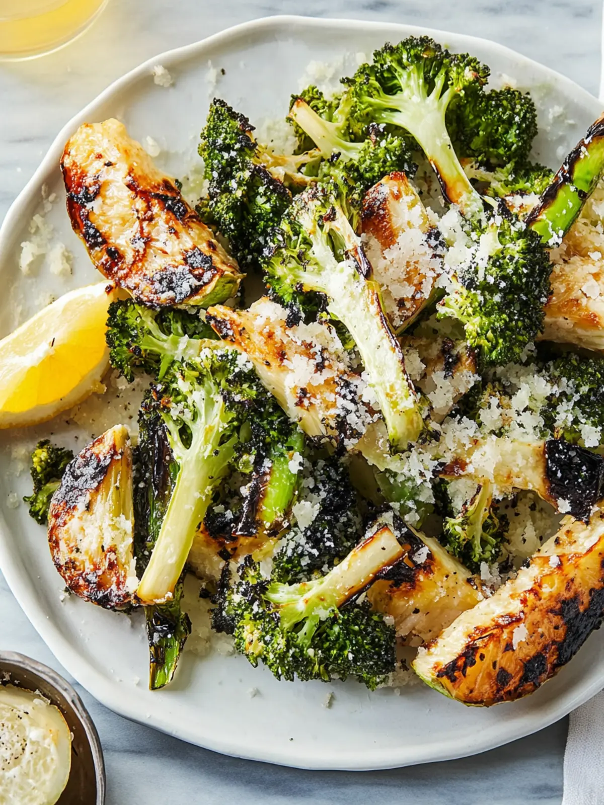 Gegrillter Brokkoli mit Zitrone und Parmesan 5 Gegrillter Brokkoli