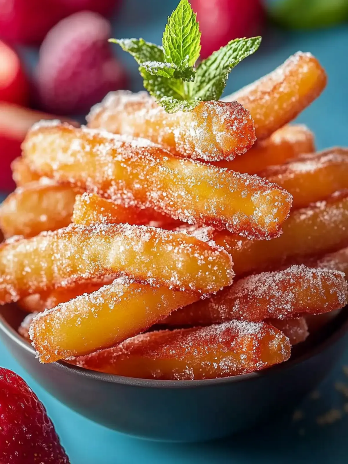 Krosse Apfelsticks im Airfryer für Snacks ohne Reue 3 Apfelsticks im Airfryer