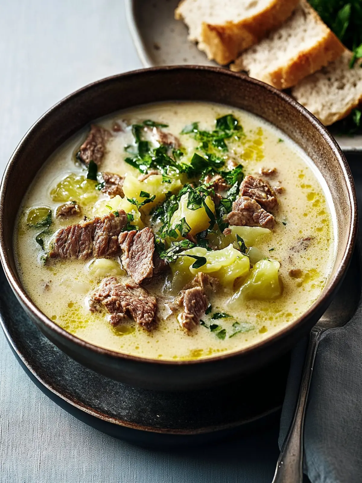 Käse Lauch Suppe mit Hackfleisch: Wärmender Genuss für den Winter 3 Käse Lauch Suppe mit Hackfleisch