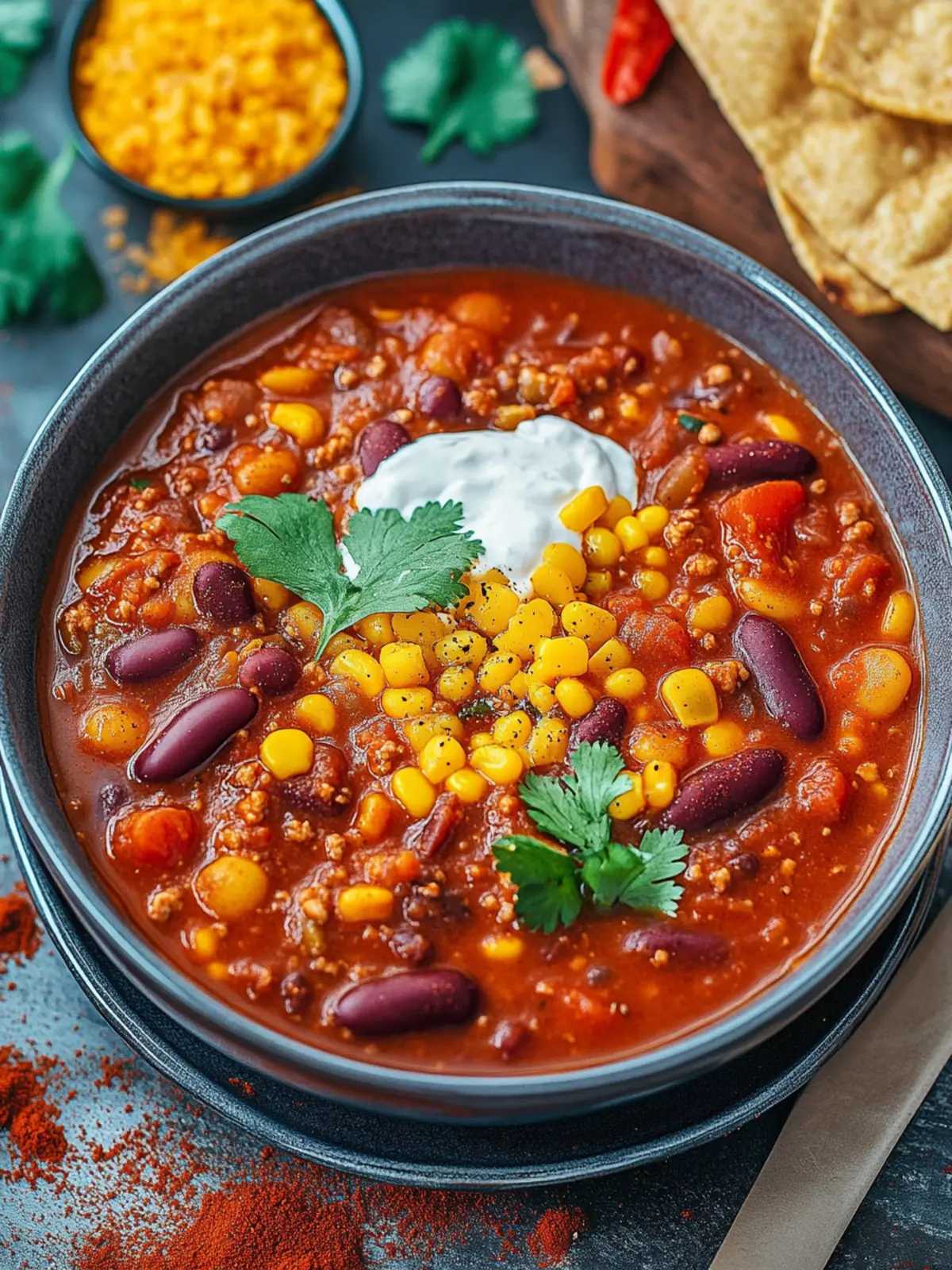 Veganes Chili ohne Fleisch mit roten Linsen – Herzhaft & Gesund 5 Veganes Chili ohne Fleisch mit roten Linsen